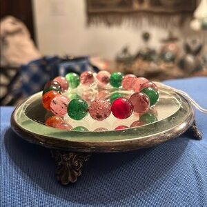 STRAWBERRY QUARTZ MULTICOLOR 12m beaded bracelet!  Joyful and Vibrant🍓🍓